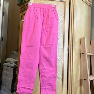 Cottonality pink scrub pants size small